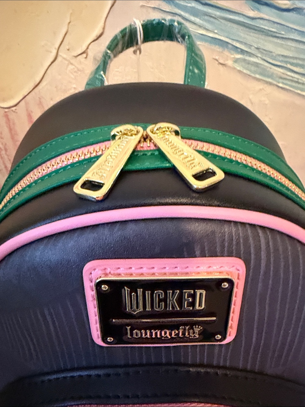 Loungefly Universal Wicked Glinda & Elphaba Mini Backpack - New! - Picture 8 of 14